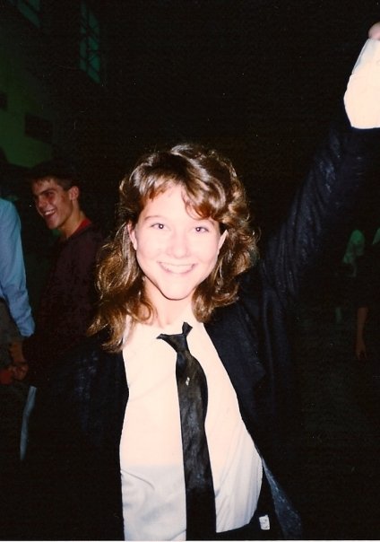 High School me at a pep rally where we "buried" the other team's mascot.  It seemed an appropriate enough pic.