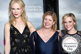 Author Liane Moriarty with Nicole Kidman and Reese Witherspoon