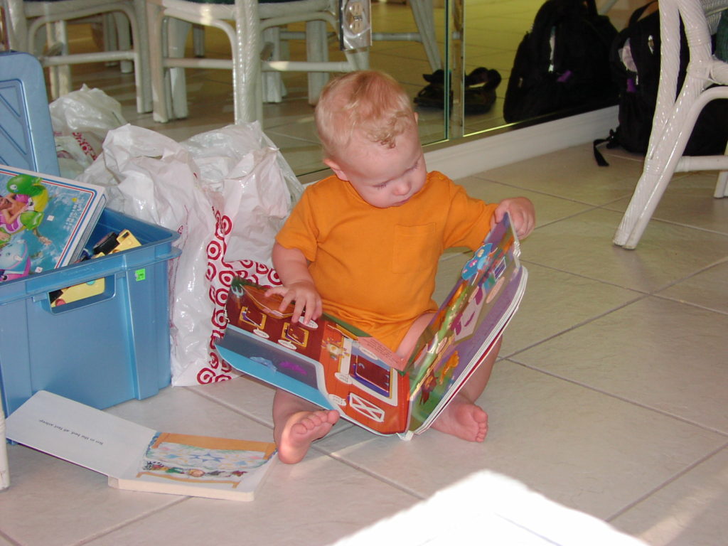 His Love of Reading Started Early.