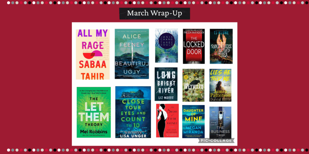 Collage for my March 2025 books