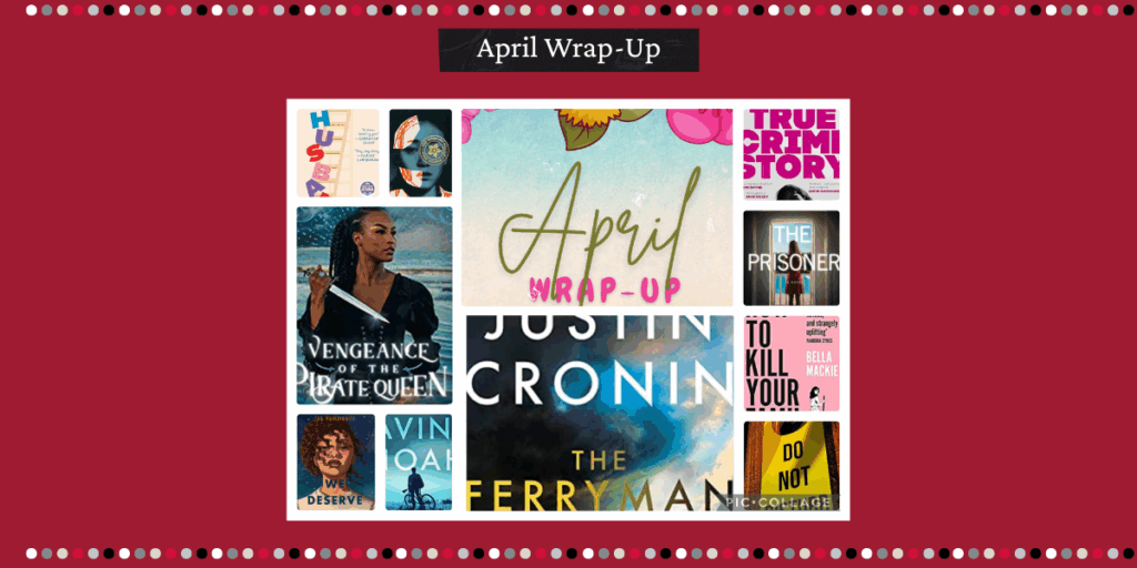 Collage of the books I read in April 2025